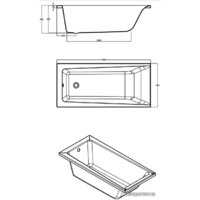 Cersanit Lorena 150x70 (с каркасом и 2 экранами) Image #3
