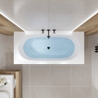 Lauter Ava 150 21208050 (с ножками, лицевым экраном черного цвета и сифоном 21Y32001 матовый черный) Image #19