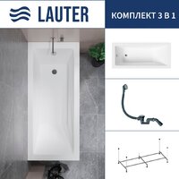 Lauter Estelle 140 21206040 (с каркасом и сифоном 21Y31000 хром)