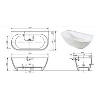 Эстет Майами пристеночная 170x85.5 ФР-00010630 Image #6