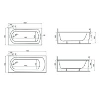 Polimat CLASSIC 150x70 с ножками Image #2