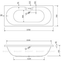 Cezares CALISTO-170-70-SET-5 (с 2 экранами, с ножками, с комплектом креплений) Image #3