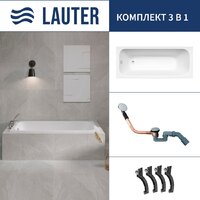 Lauter Victoria 2100812 120x70 с сифоном 21Y11020 (хром)