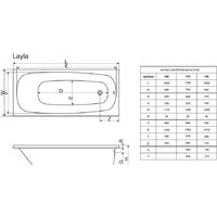 Excellent Layla 170x75 (с ножками) Image #4