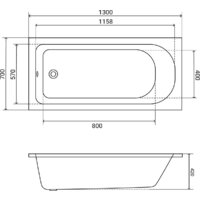 Lauter Victoria 2100813 130x70 с сифоном 21Y31000 (хром) Image #21