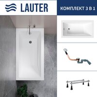 Lauter Estelle 120 21206020 (с ножками и сифоном 21Y11030 хром)