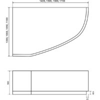 Lauter Valencia 160x105 2102160L (с каркасом и сифоном 21Y11010 хром) Image #19
