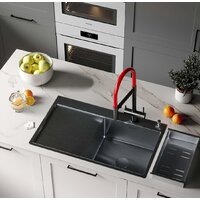 Roxen Vespa 560230-70RB PVD графит (с коландером и дозатором) Image #2