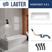 Lauter Victoria 2100815 150x70 с сифоном 21Y11022 (белый) Image #1