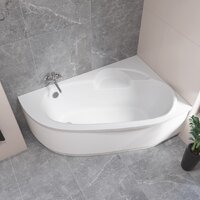 Lauter Valencia 150x100 2102150R (с ножками, лицевым экраном и сифоном 21Y32001 матовый черный) Image #8