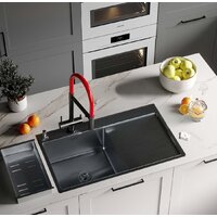 Roxen Vespa 560230-70LB PVD графит (с коландером и дозатором) Image #2