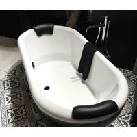 Riho Dua 180x86 (черный, аэромассаж + хромотерапия) Image #6