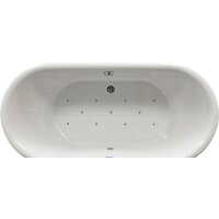 Riho Dua 180x86 (черный, аэромассаж + хромотерапия)