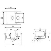 Aquasanita SQT150AW (графит) Image #5