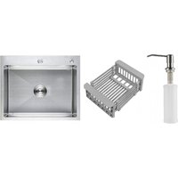 Schtoff Best Premium Silver 6050 + коландер KR-1 GREY + дозатор SD-1 SILVER