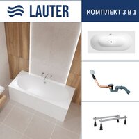 Lauter Ava 150 21208050 (с ножками и сифоном 21Y11020 хром) Image #1