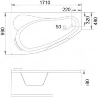 Gemy G9046 II B R 171x99 (с гидромассажем) Image #2