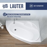 Lauter Valencia 150x100 2102150R (с ножками, лицевым экраном и сифоном 21Y11021 матовый черный) Image #3