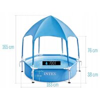 Intex Metal Frame с навесом 28209NP (183x38) Image #3