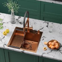 Roxen Simple 560220-60BR-GR бронза/текстурная PVD покрытие (с коландером и дозатором) Image #2