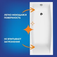 Cersanit Virgo 170x75 с ножками со смесителем Brasko Black однорычаж. (с сифоном Prime) Image #4