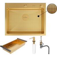 Roxen Simple 560220-60G-GR золото/текстурная PVD покрытие (с коландером и дозатором) Image #11