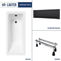 Lauter Estelle 160х70 21206060 (с ножками и лицевым черным экраном)