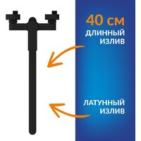 Cersanit Virgo 170x75 с ножками со смесителем Brasko (с сифоном Prime черным) Image #18