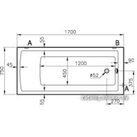 Vitra Neon 170x75 (прямоугольная) Image #2