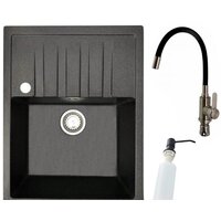 БелЭворс Vega L + смеситель W74004-2 + дозатор L405F (черный) Image #1