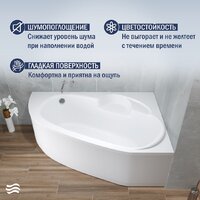 Lauter Valencia 150x100 2102150R (с ножками и сифоном 21Y11022 белый) Image #5