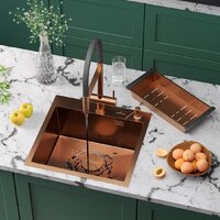 Roxen Simple 560220-50BR-V бронза/текстурная PVD покрытие (с коландером и дозатором)