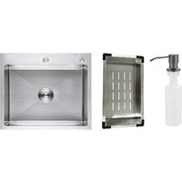 Schtoff Best Silver 6050 + коландер металл K-1 BLACK + дозатор SD-1 GREY