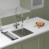 Roxen Uno 560210-44 (440*440) сатин под столешницу (с ролл-матом и дозатором) Image #2