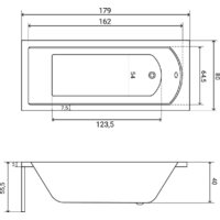 Lauter Amelia 180х80 21204080 (с ножками, лицевым и торцевым экраном) Image #24