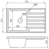 БелЭворс Со смесителем и дозатором Styl L + L74004-9 + L405-1 (серый/сатин) Image #9