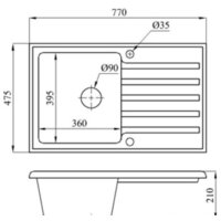 БелЭворс Styl L + смеситель W74004-9 + дозатор L405-1 (серый/сатин) Image #11