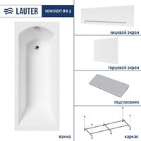 Lauter Amelia 180 21204080 (с каркасом, серым подголов.,белым лиц. и торц.экраном) Image #2