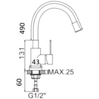 БелЭворс Styl R + смеситель W74004-2 + дозатор L405F (черный) Image #8