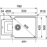 Franke UBG 611-78L (оникс) Image #2