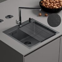 Roxen Snake 560220-45-BS PVD графит/текстурная поверхность (с ролл-матом и дозатором) Image #2