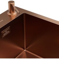 Roxen Simple 560220-60BR-V бронза/текстурная PVD покрытие (с коландером и дозатором) Image #12