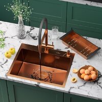 Roxen Simple 560220-60BR-V бронза/текстурная PVD покрытие (с коландером и дозатором)