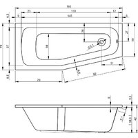Riho Dola 160 R B045001005+207093 (с ножками) Image #4