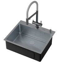 Roxen Simple 560220-60 сатин (с коландером и дозатором) Image #8