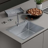 Roxen Simple 560220-60 сатин (с коландером и дозатором) Image #1