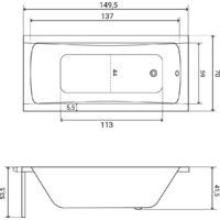 Lauter Bianca 150 21207150 (с каркасом, черным подголовником, черным лиц.экраном) Image #26