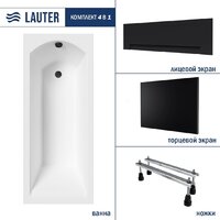 Lauter Amelia 160х70 21204060 (с ножками, лицевым черным и торцевым экраном) Image #2