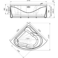 Radomir Альтея Терапия 125х125 2-81-2-0-0-219 (с гидромассажем) Image #8