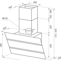 MAUNFELD Bridge 60 (черный/черное стекло) Image #2